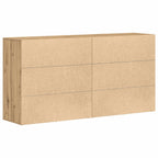 Aparador 2 pcs Roble artesanal 79 x 38 x 80 cm