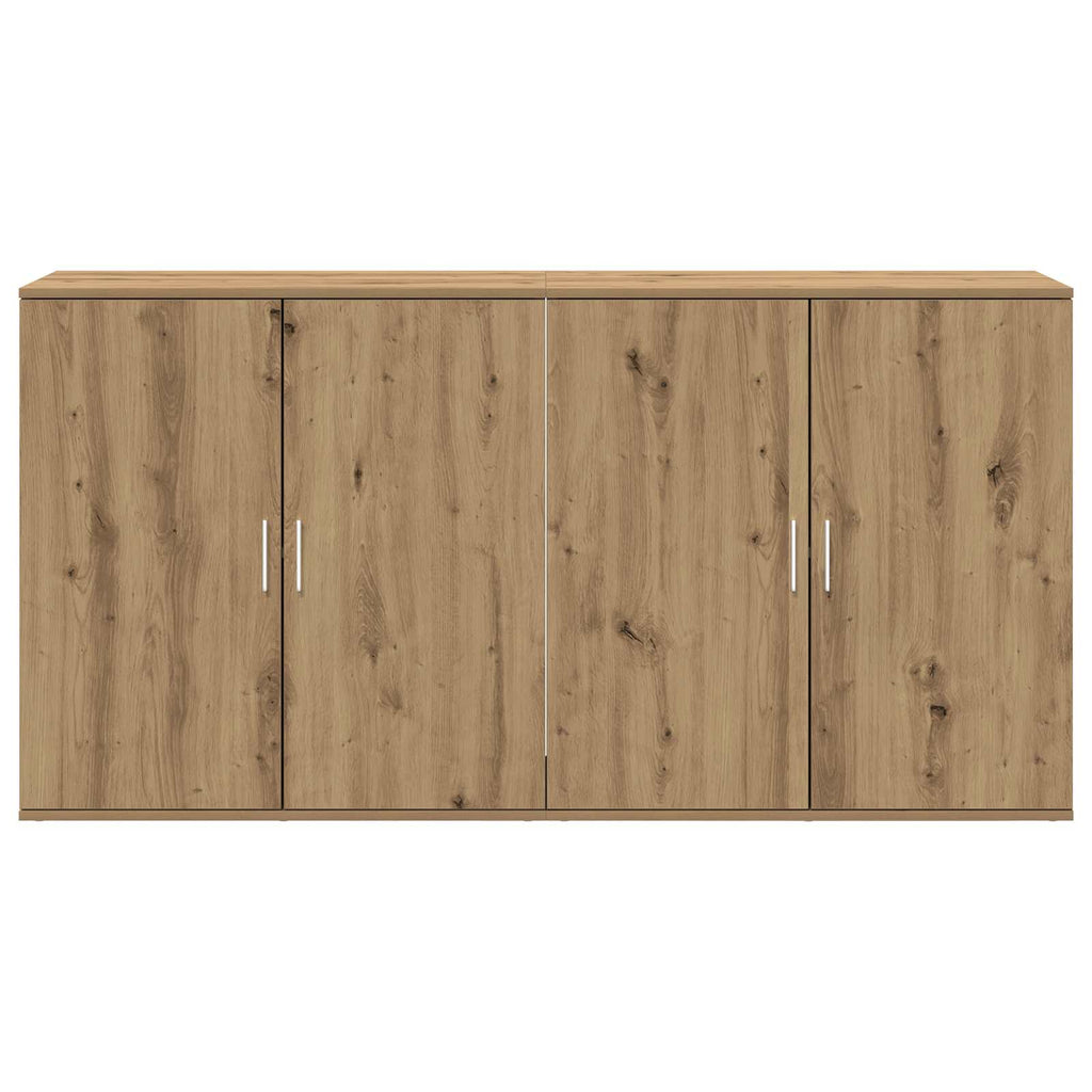 Aparador 2 pcs Roble artesanal 79 x 38 x 80 cm