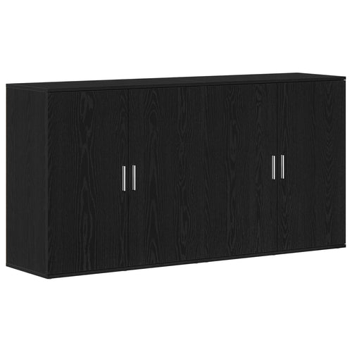 Aparador 2 pcs Roble Negro 79 x 38 x 80 cm Madera de ingeniería