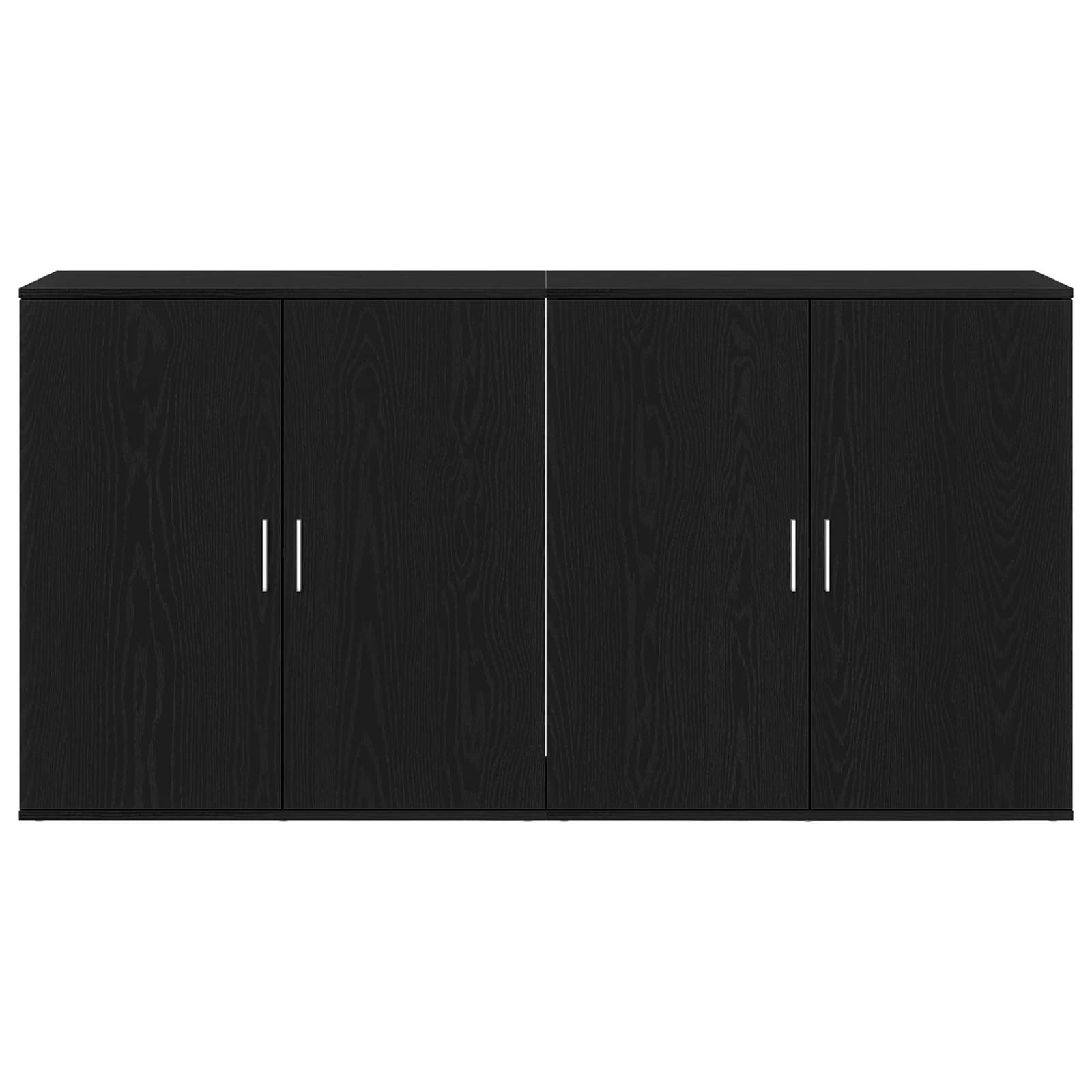 Aparador 2 pcs Roble Negro 79 x 38 x 80 cm Madera de ingeniería