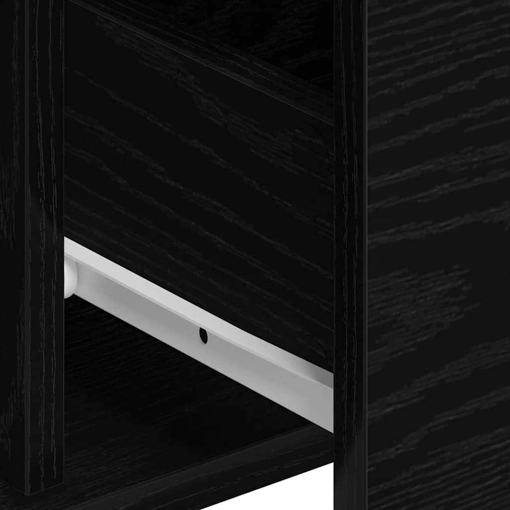Aparador 2 pcs Roble Negro 60 x 31 x 84 cm Madera de ingeniería