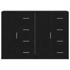 Aparador 2 pcs Roble Negro 60 x 31 x 84 cm Madera de ingeniería