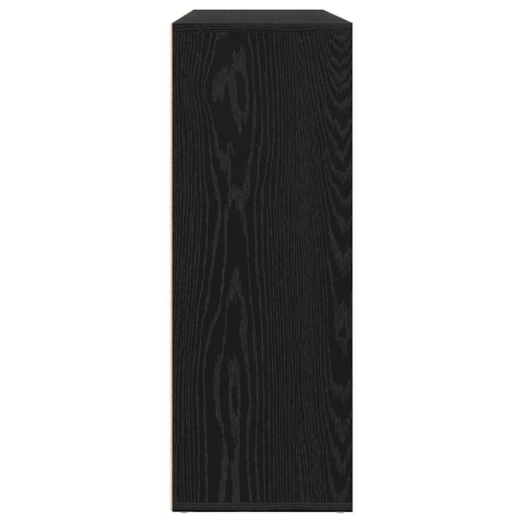 Aparador 2 pcs Roble Negro 60 x 31 x 84 cm Madera de ingeniería