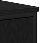 Juego de muebles de baño 2 pcs Negro Madera contrachapada