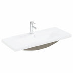 Juego de muebles de baño 3 pcs Roble Negro Madera de ingeniería