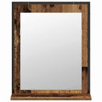 Juego de muebles de baño 2 pcs Marrón Madera contrachapada