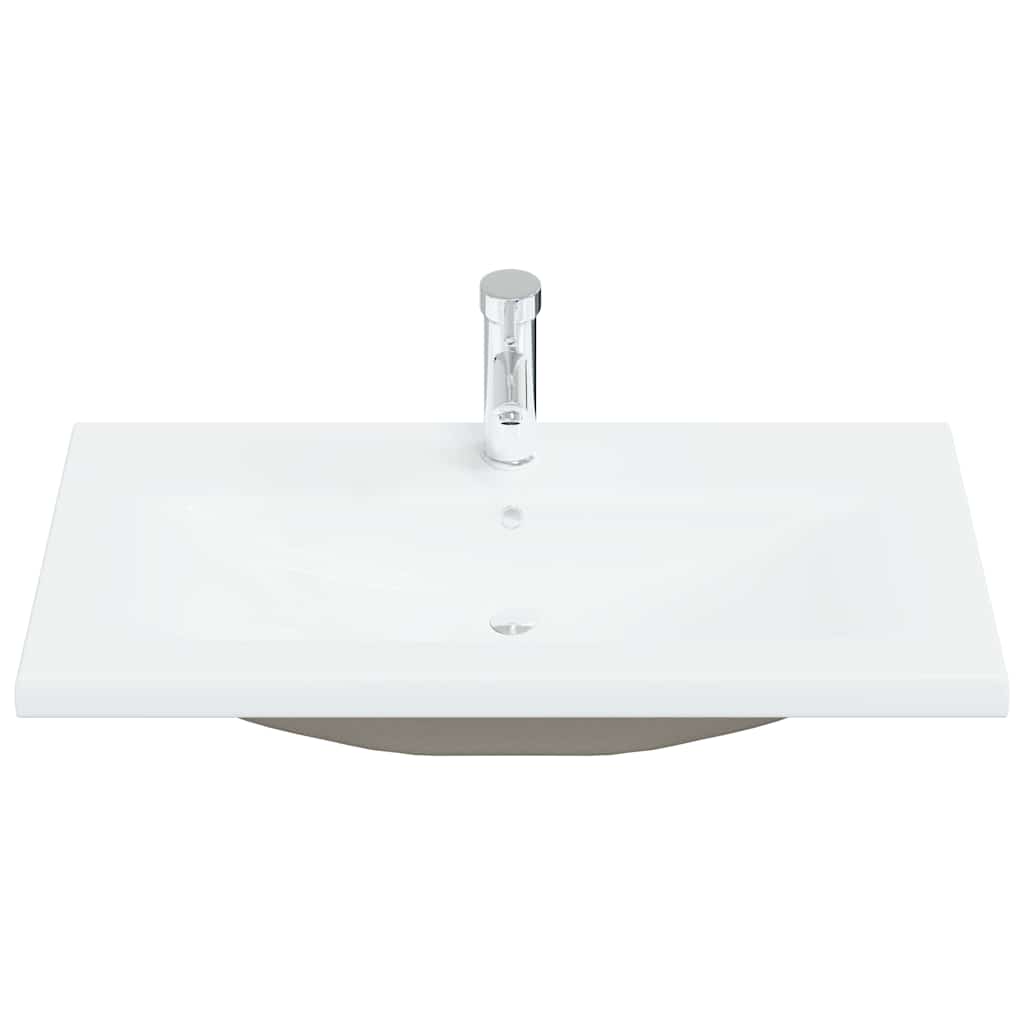 Juego de muebles de baño 3 pcs Roble Negro Madera de ingeniería