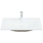 Juego de muebles de baño 3 pcs Roble Negro Madera de ingeniería