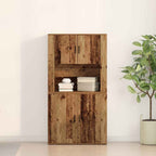 Aparador alto Madera vieja 80 x 33 x 150 cm