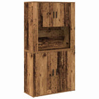 Aparador alto Madera vieja 80 x 33 x 150 cm