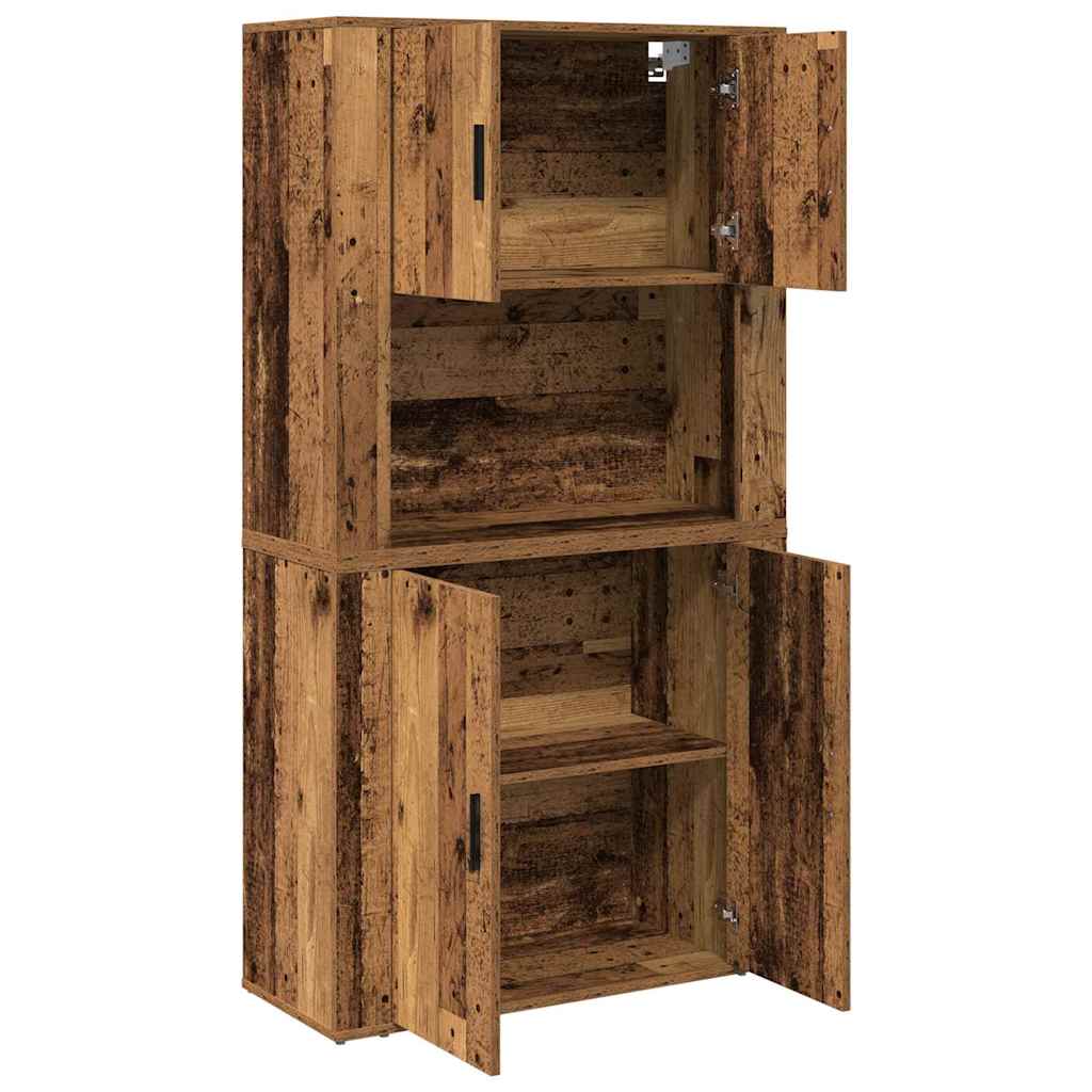 Aparador alto Madera vieja 80 x 33 x 150 cm