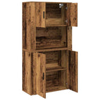 Aparador alto Madera vieja 80 x 33 x 150 cm