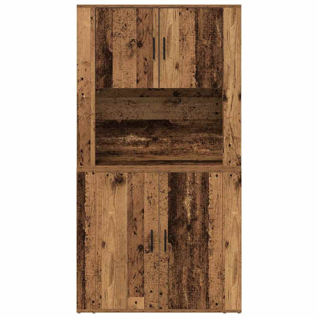 Aparador alto Madera vieja 80 x 33 x 150 cm