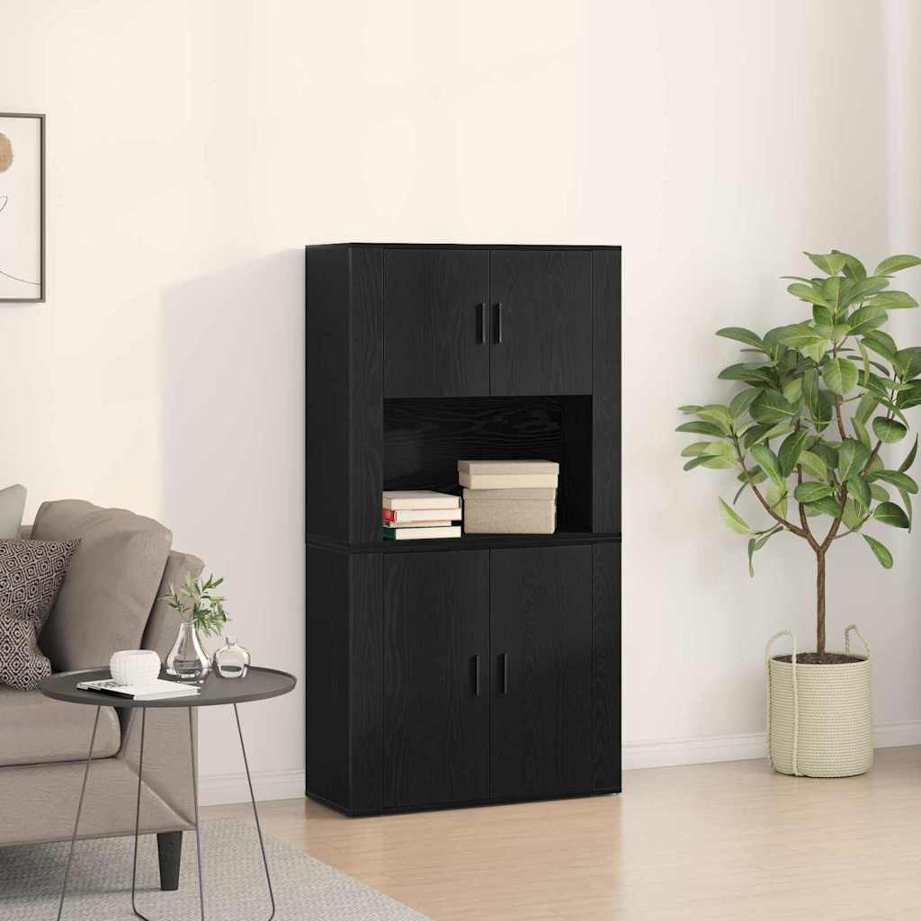 Aparador alto Madera vieja 80 x 33 x 150 cm