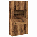 Highboard Madera vieja 80 x 33 x 150 cm Madera contrachapada