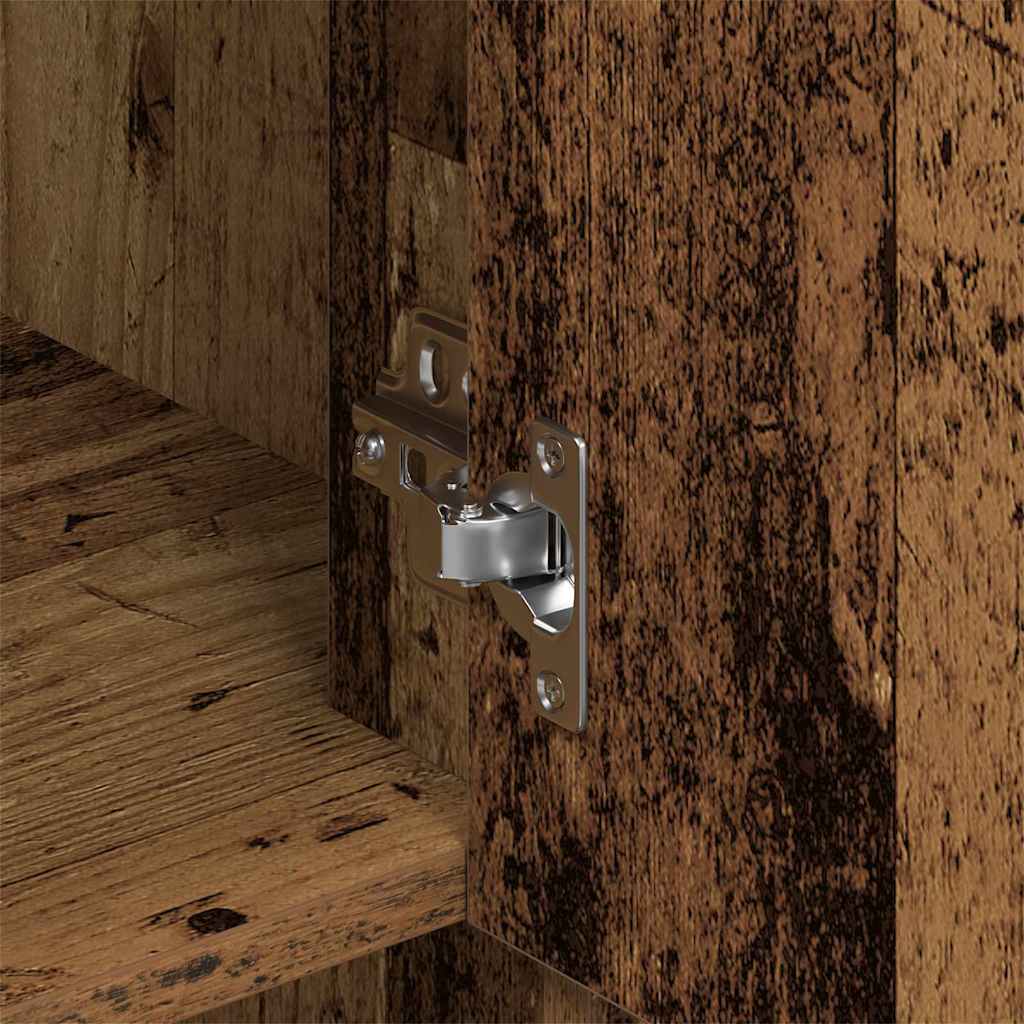 Aparador alto con cajón Madera vieja 80 x 33 x 150 cm