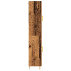 Aparador alto 2 pcs Madera vieja Madera de ingeniería
