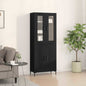 Aparador alto 2 pcs Madera envejecida 69,5 x 34 x 180 cm