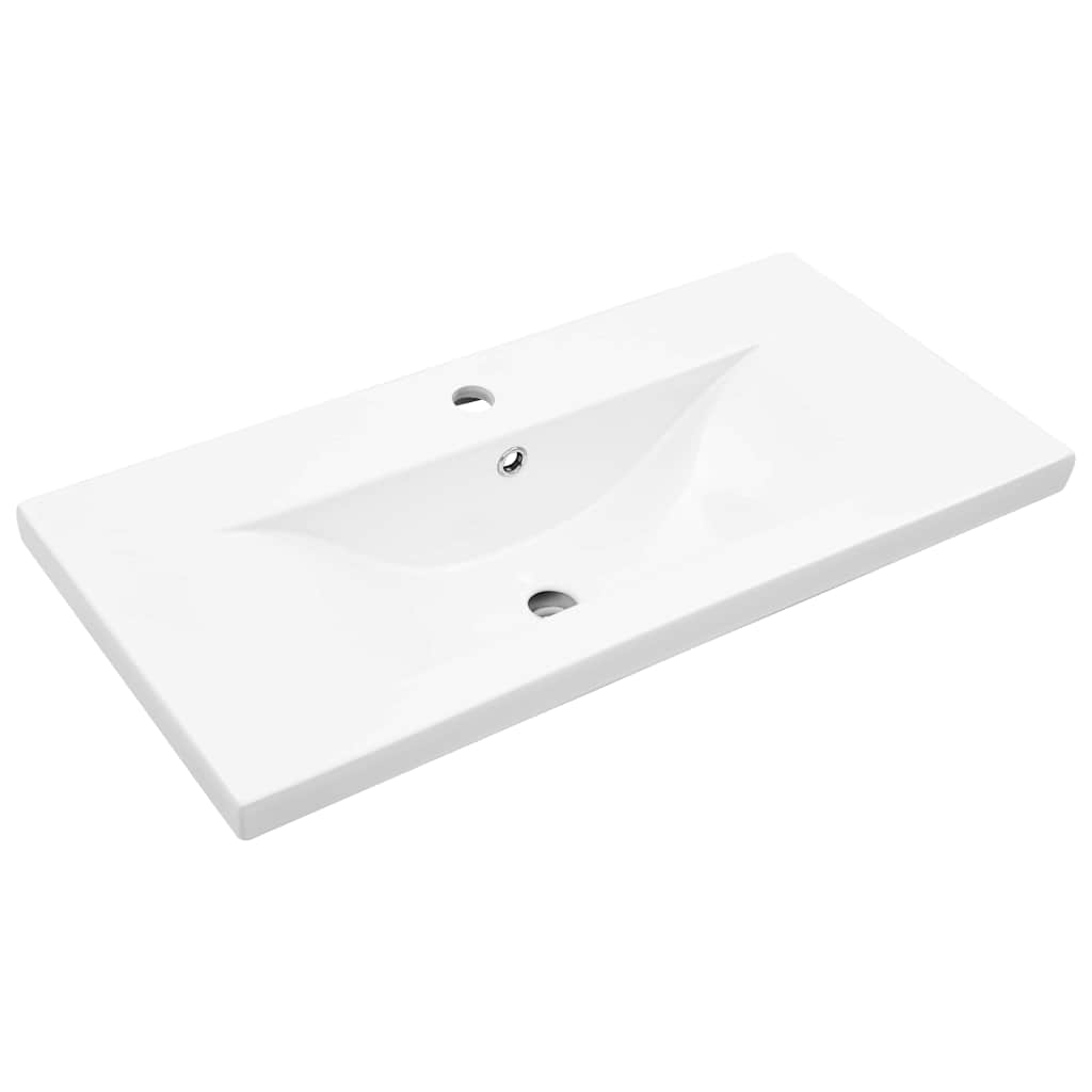 Juego de muebles de baño 3 pcs Roble Negro Madera de ingeniería