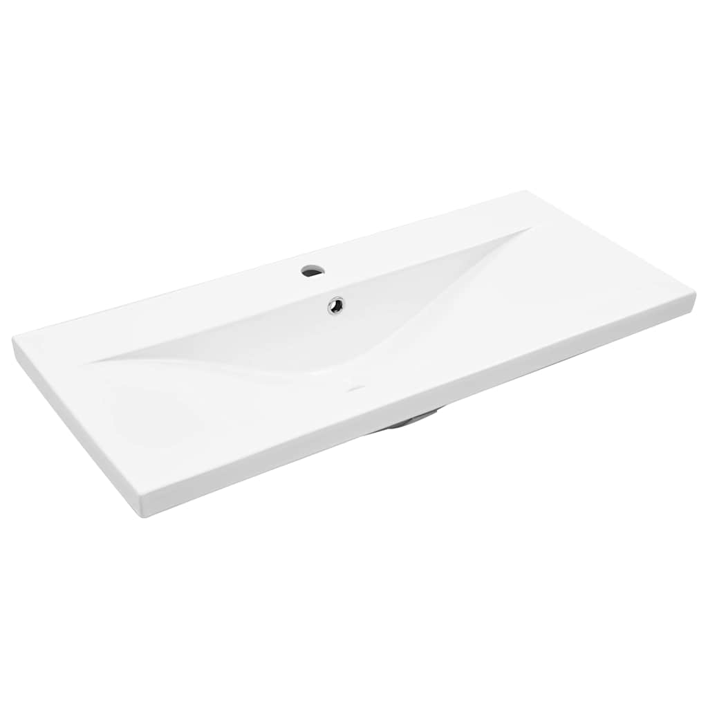 Juego de muebles de baño 4 pcs Roble Negro Madera de ingeniería