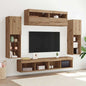 Conjunto de mueble de TV 6 pcs Roble artisan