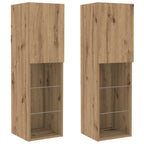 Conjunto de mueble de TV 6 pcs Roble artisan
