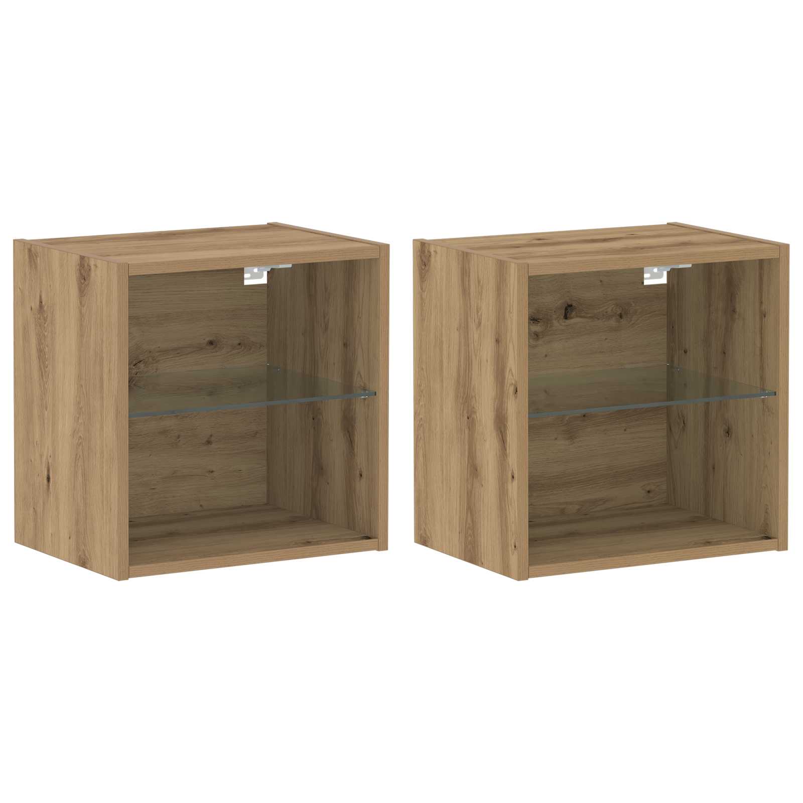 Conjunto de mueble de TV 8 pcs Roble artisan