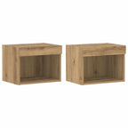 Conjunto de mueble de TV 8 pcs Roble artisan