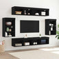 Conjunto de mueble de TV 8 pcs Roble artisan