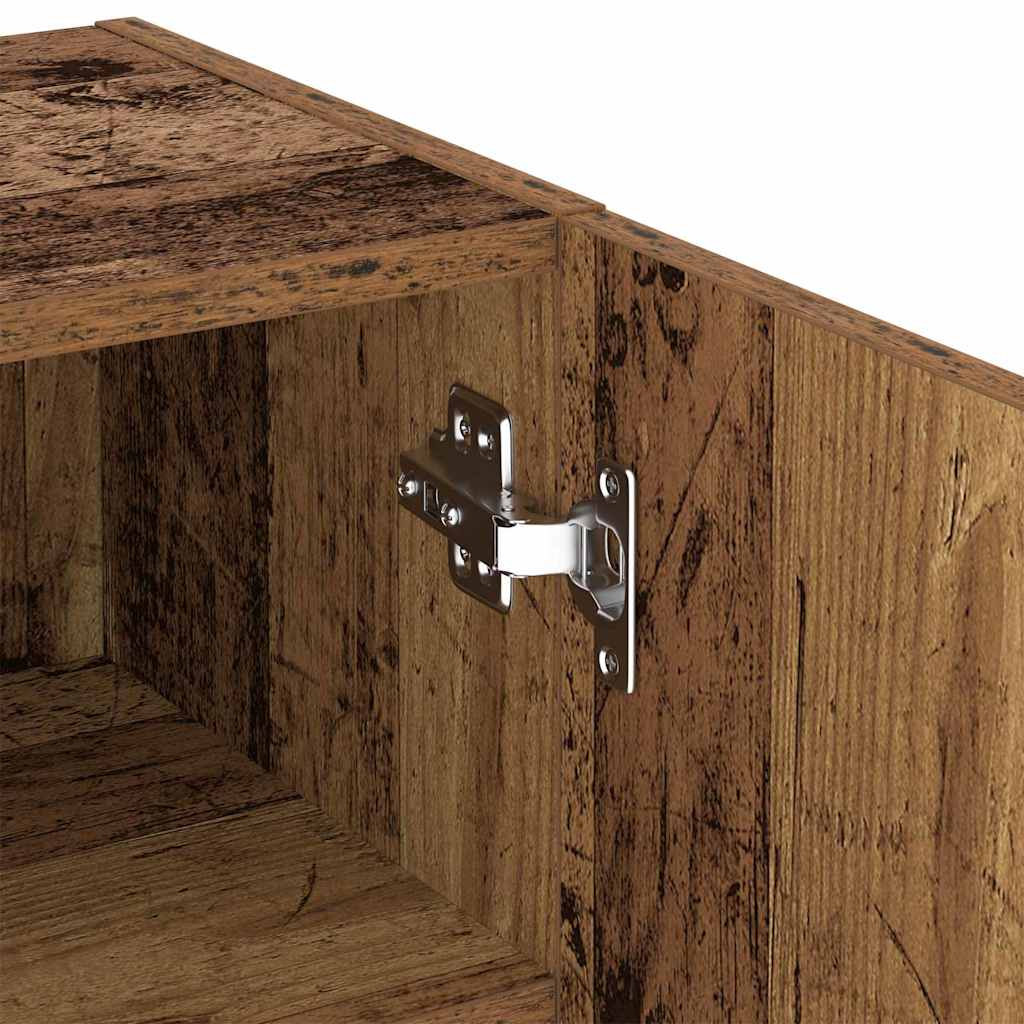 Gabinete de TV 4 pcs Madera vieja Madera contrachapada