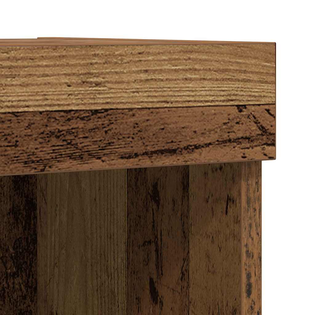 Gabinete de TV 4 pcs Madera vieja Madera contrachapada