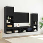 TV Cabinet 4 pcs Old Wood Plywood