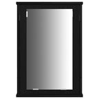 Juego de muebles de baño 3 pcs Roble Negro Madera de ingeniería