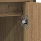 Juego de muebles de baño con estante 4 pcs Roble artisan