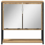 Juego de muebles de baño con estante 4 pcs Roble artisan