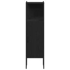 Juego de muebles de baño 4 pcs Negro Madera contrachapada