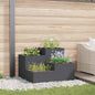 Vaso para Jardim 100 x 100 x 48 cm Aço