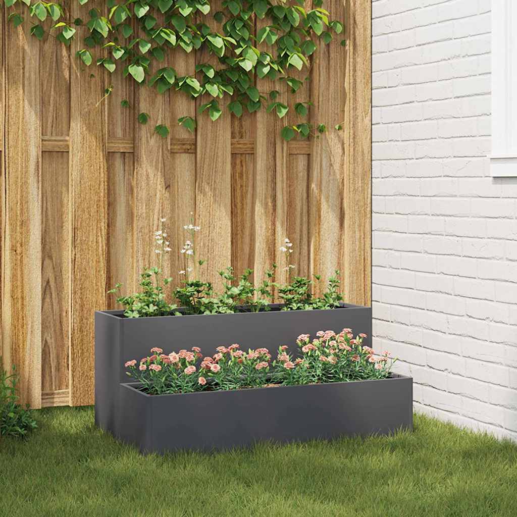 Macetero de Jardín 100 x 60 x 45 cm Acero laminado en frío