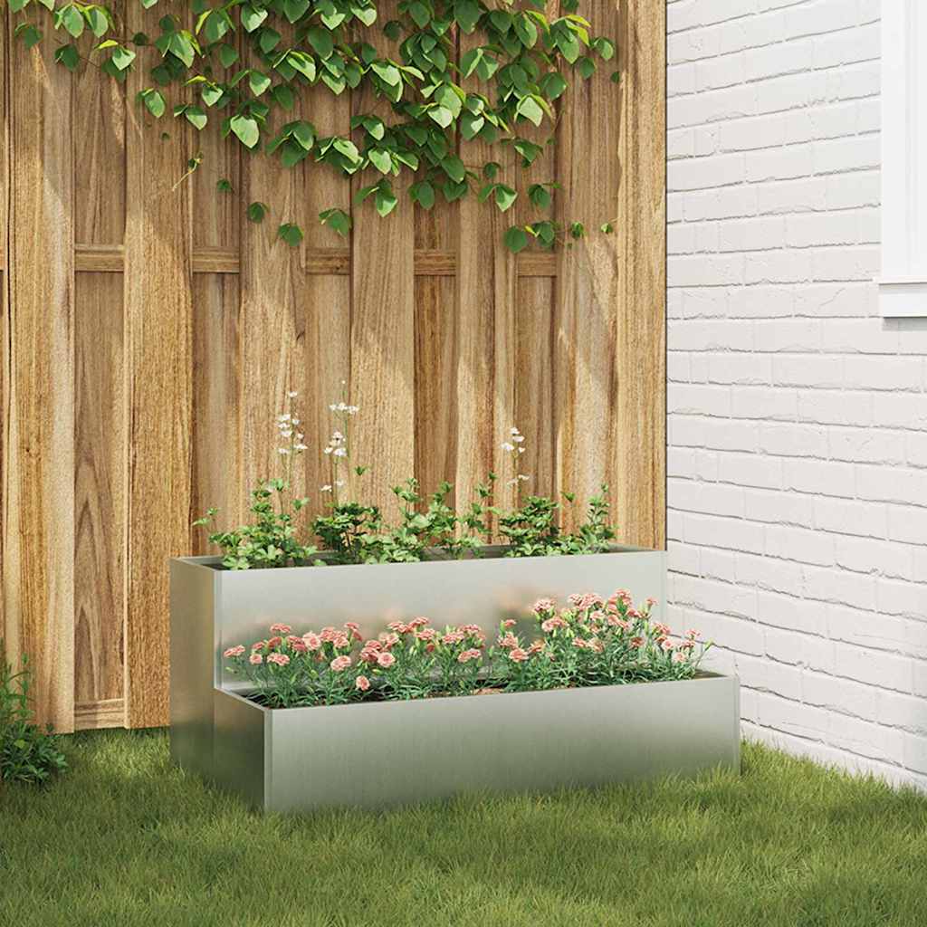 Macetero de Jardín 100 x 60 x 45 cm Acero laminado en frío