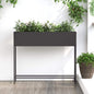 Jardinera Elevada Antracita 100 x 26 x 82 cm Acero