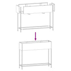 Jardinera Elevada Antracita 100 x 26 x 82 cm Acero