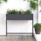 Jardinera Elevada Antracita 100 x 26 x 82 cm Acero