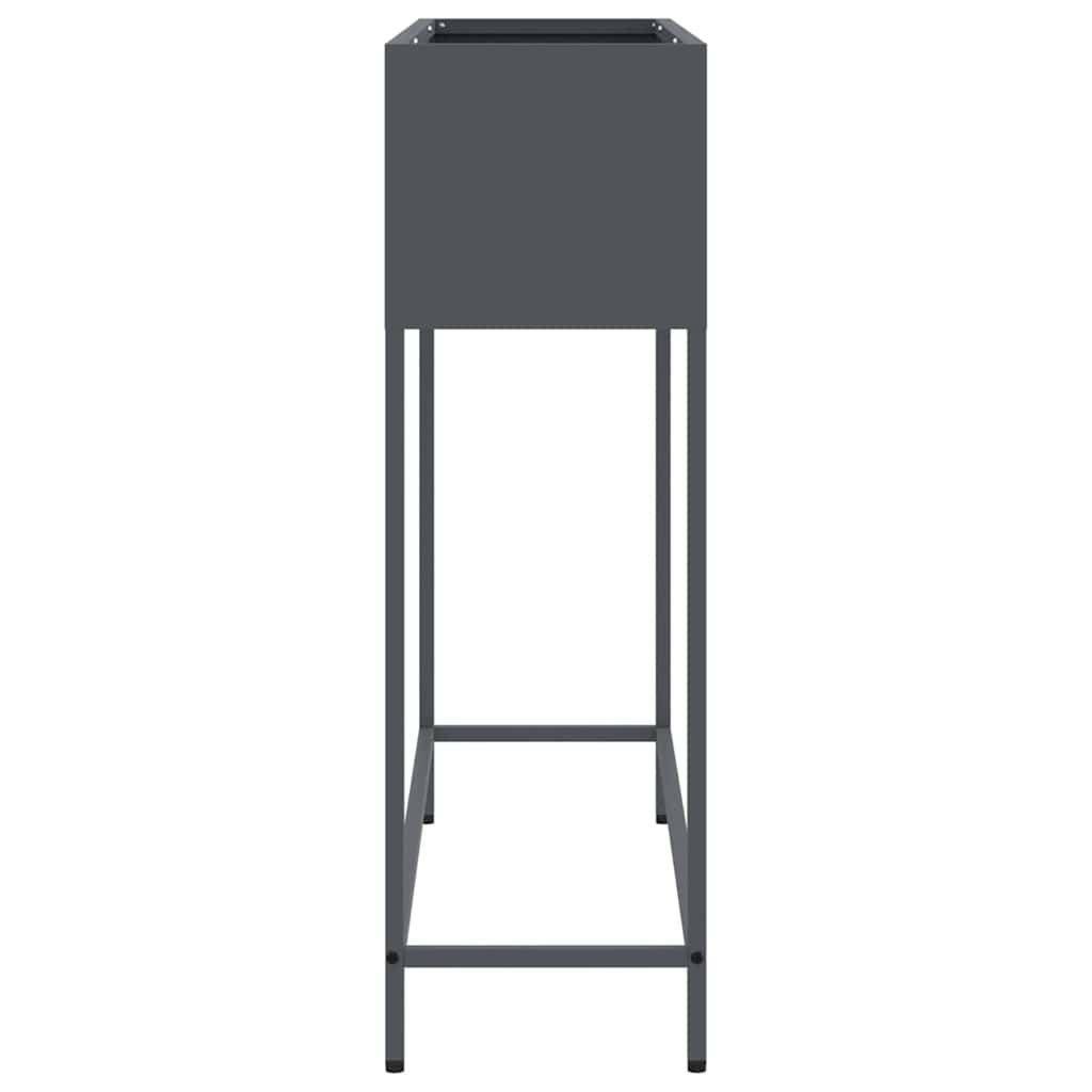 Jardinera Elevada Antracita 100 x 26 x 82 cm Acero
