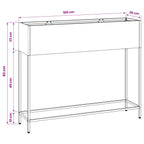 Jardinera Elevada Antracita 100 x 26 x 82 cm Acero