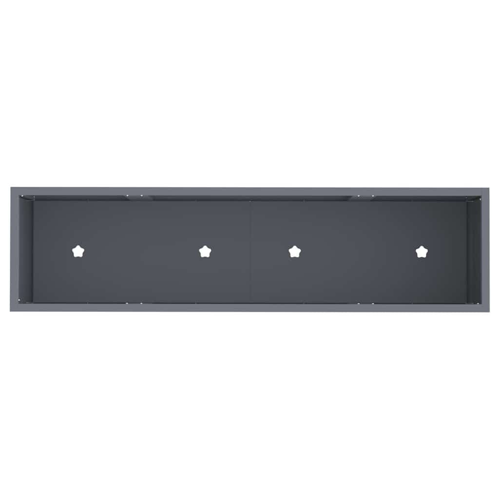 Jardinera Elevada Antracita 100 x 26 x 82 cm Acero