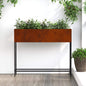 Jardinera Elevada Antracita 100 x 26 x 82 cm Acero