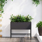 Jardinera Elevada Antracita 100 x 26 x 82 cm Acero