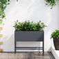 Jardinera Elevada Antracita 100 x 26 x 82 cm Acero