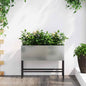 Jardinera Elevada Antracita 100 x 26 x 82 cm Acero