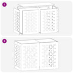 Funda para Aire Acondicionado 100 x 50 x 70 cm Acero